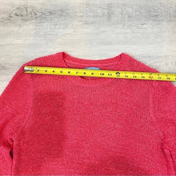 Penmans Long Sleeve Waffle Knit Sweater Pink Size L - Picture 9 of 15